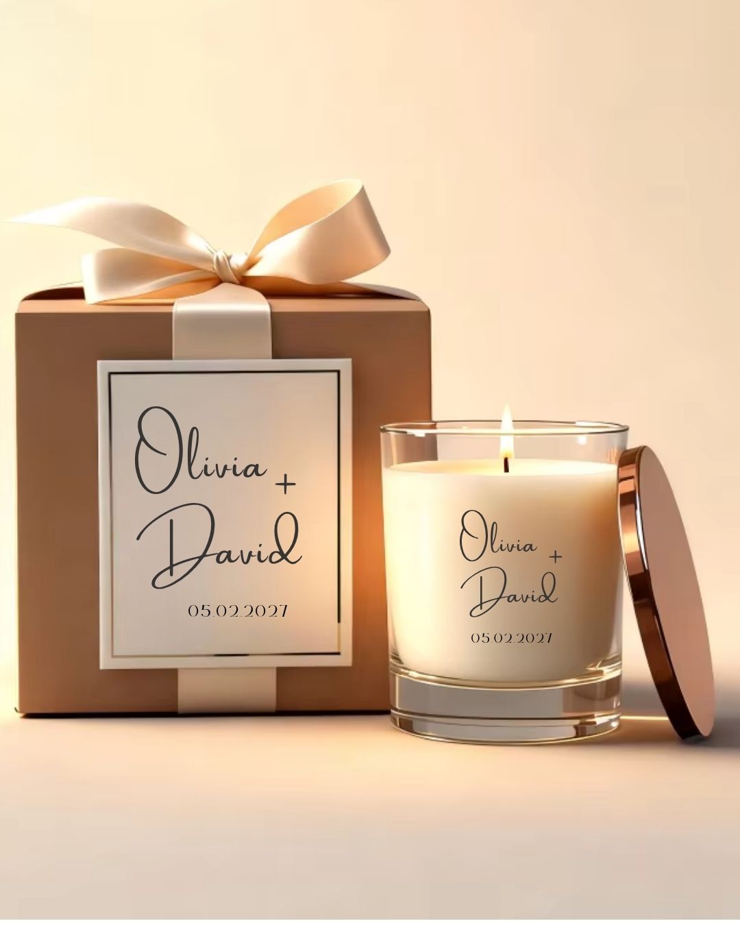 Guest Favours - Candles Personalised