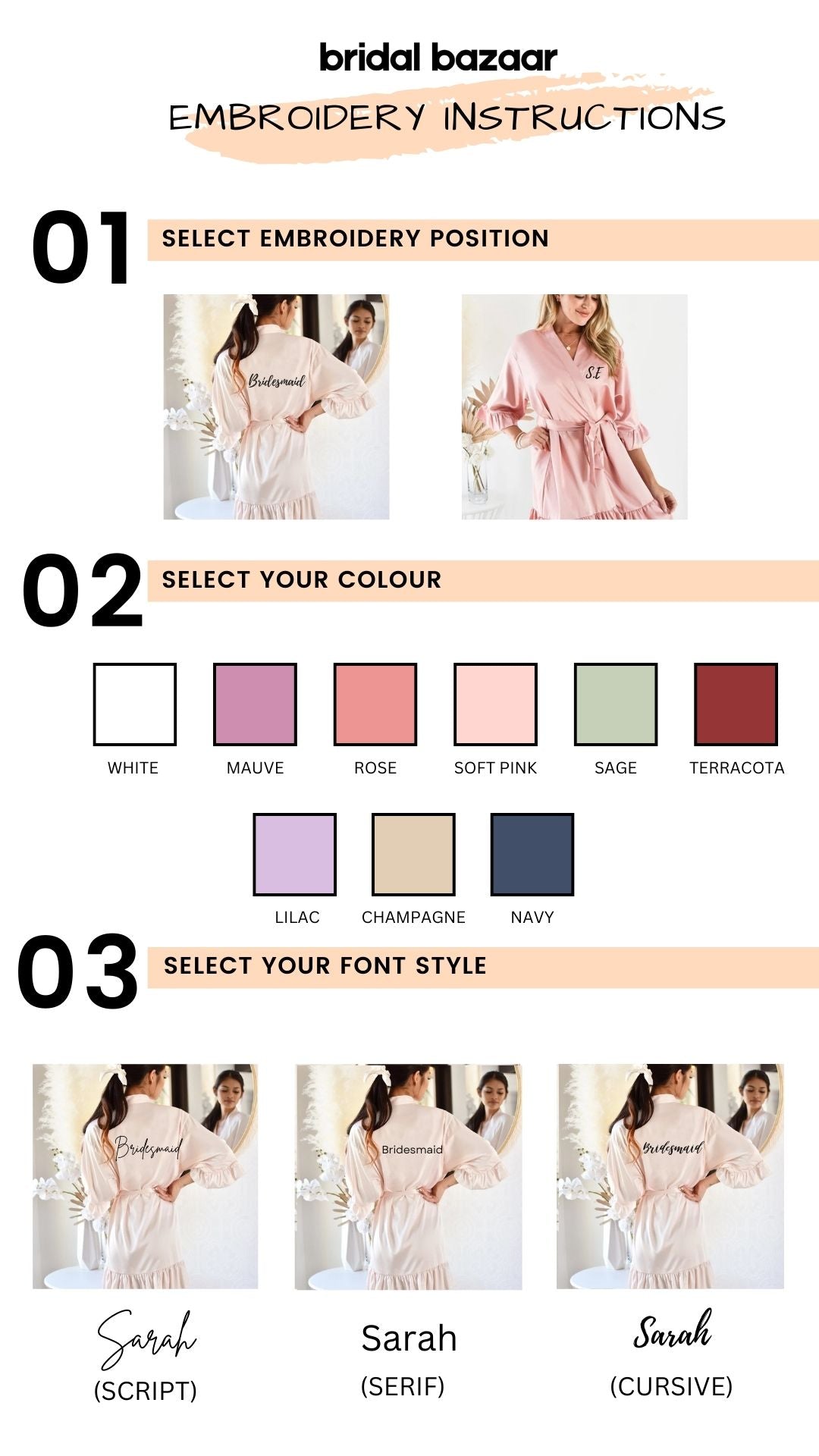 Bridal Robes - Lace Satin - Bridal Bazaar