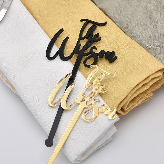 Drink Stirrer - Name Tags ( 10 pcs ) - Bridal Bazaar