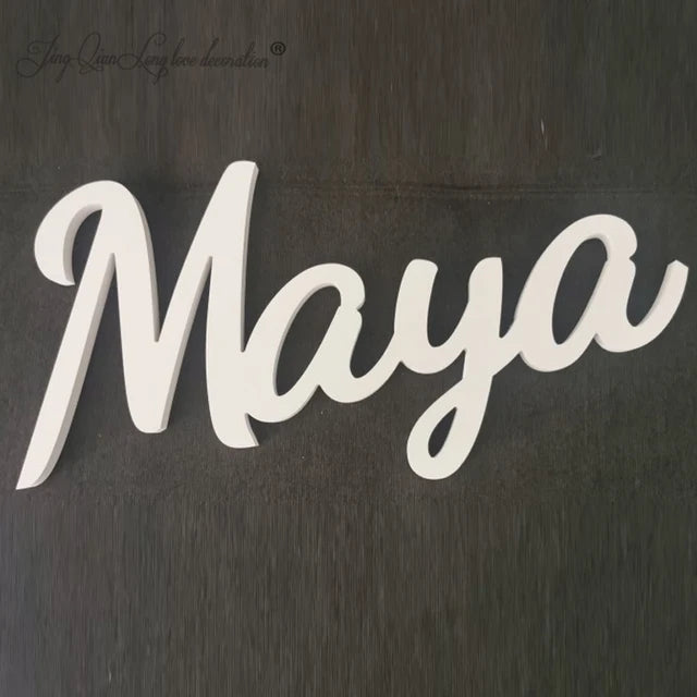 Carved Names 3D - Wedding Table