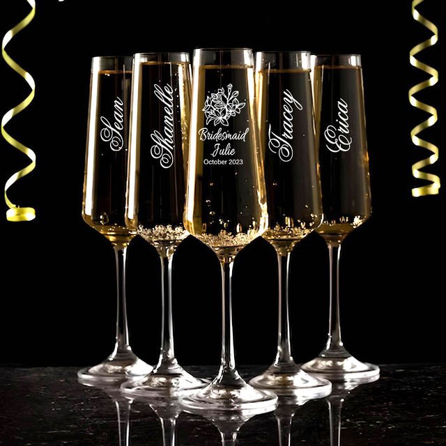 Champagne Flutes - Glassware 2pcs - Bridal Bazaar