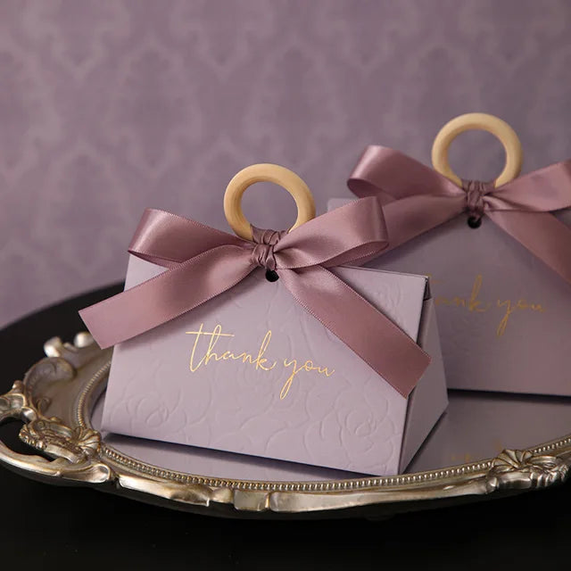 Thank You Wedding Favour Boxes – Mini Gift/Sweet Boxes (10pcs)
