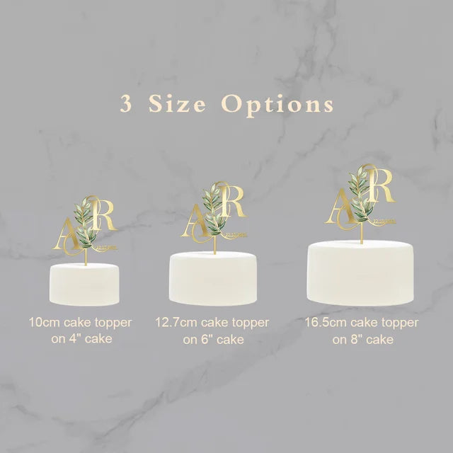 Cake Topper - Initials