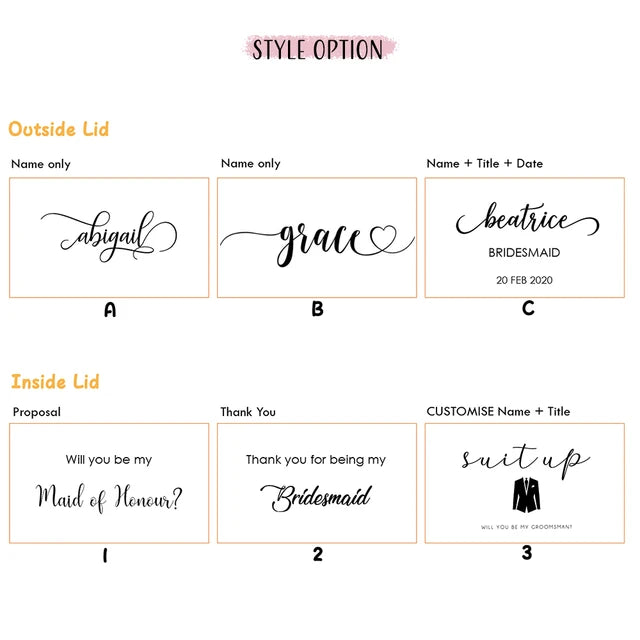 Bridesmaids - Gift Boxes