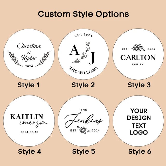 Personalised Cork Coasters | Custom Wedding Guest Favours