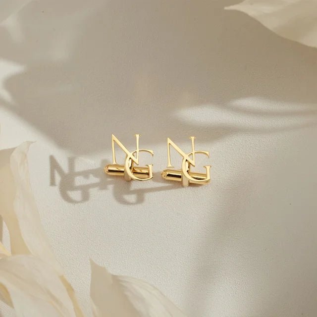 CuffLinks - Personalised Initials - Bridal Bazaar