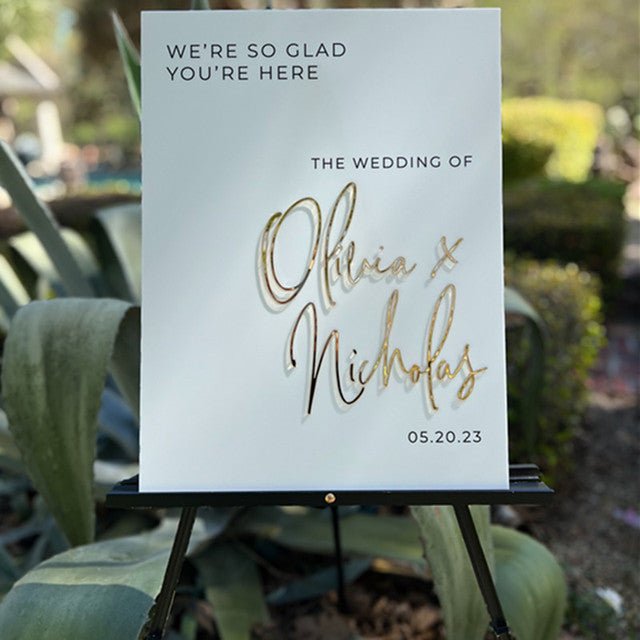 Welcome Sign - 3D - Bridal Bazaar