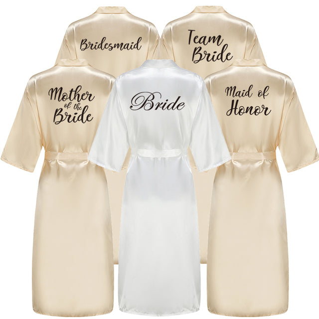 Bridal Robes - Traditional Satin