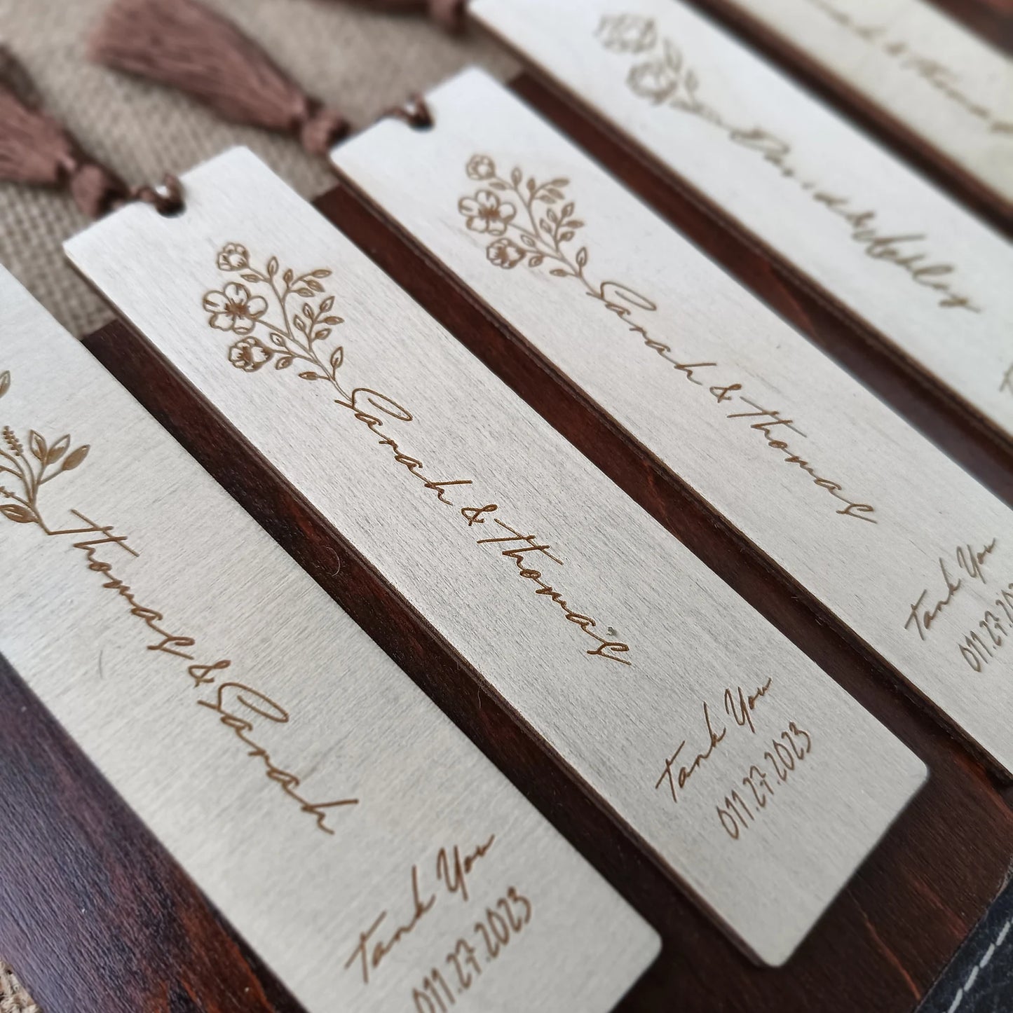 Guest Favours - Bookmarks Wooden