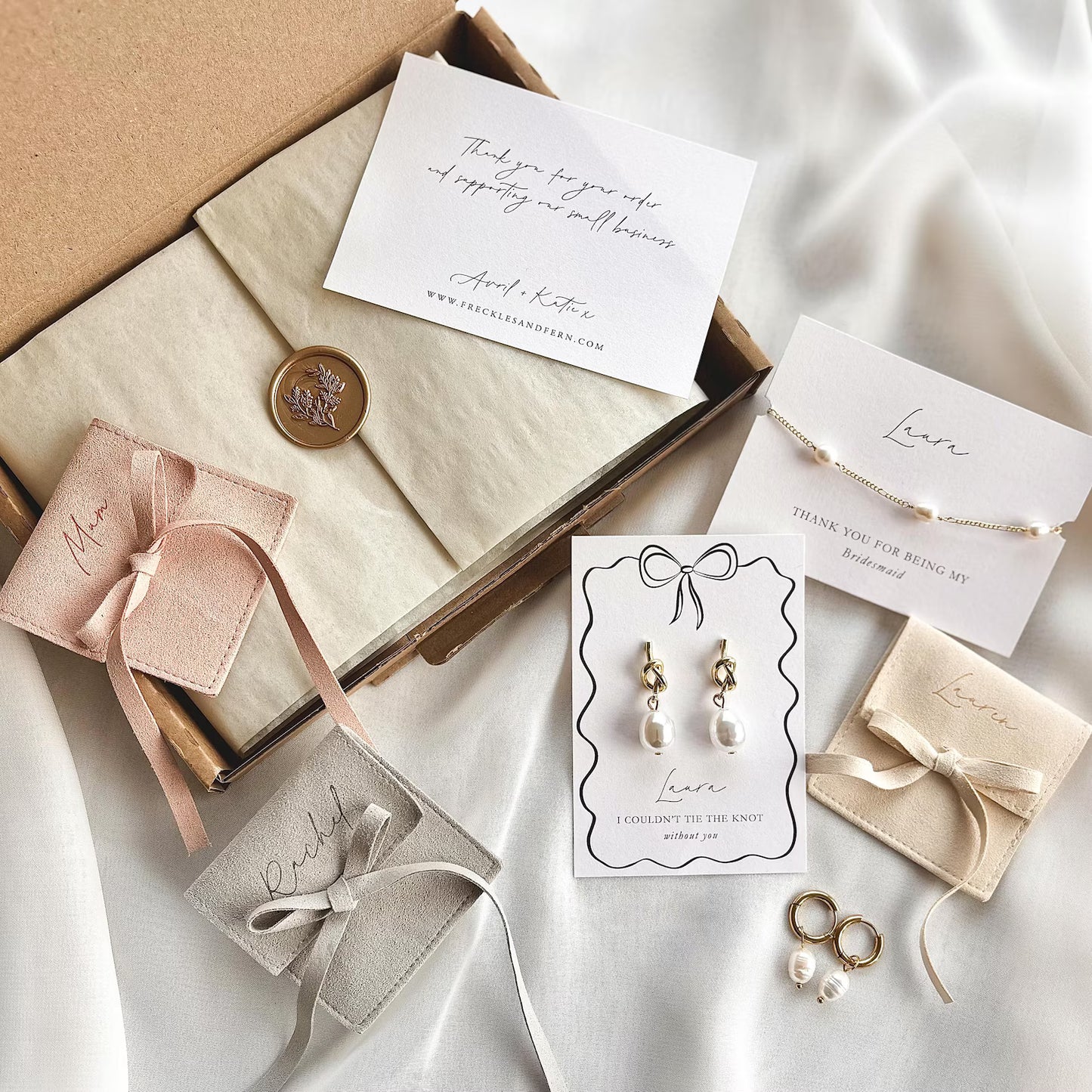 Bridesmaids Gifts - Jewellery Pouch