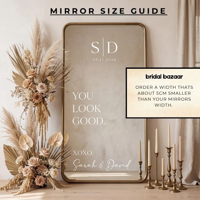 Mirror Welcome Sign Decal