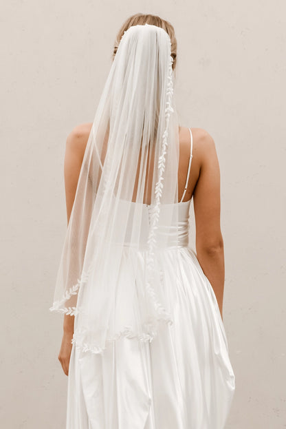 Bride Veil - Pearl Beaded