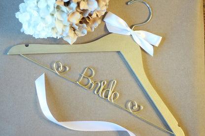 CoatHanger - Bride Glitter w ribbon