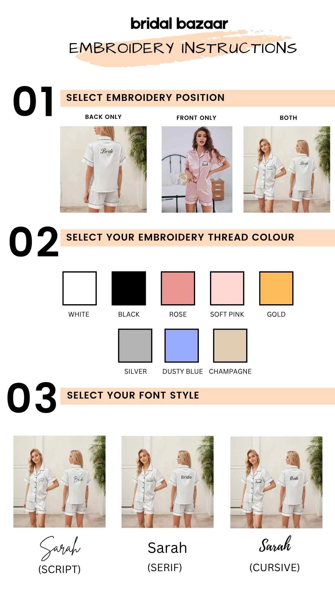 Bridal Short Sleeve Pyjamas
