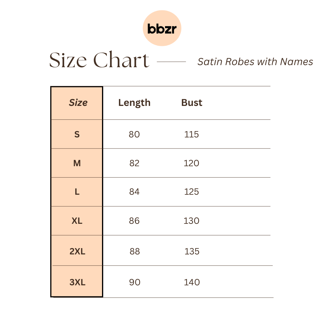 Bridal Satin Ruffle Robes - With Names