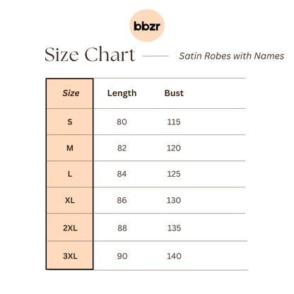 Bridal Satin Ruffle Robes - With Names