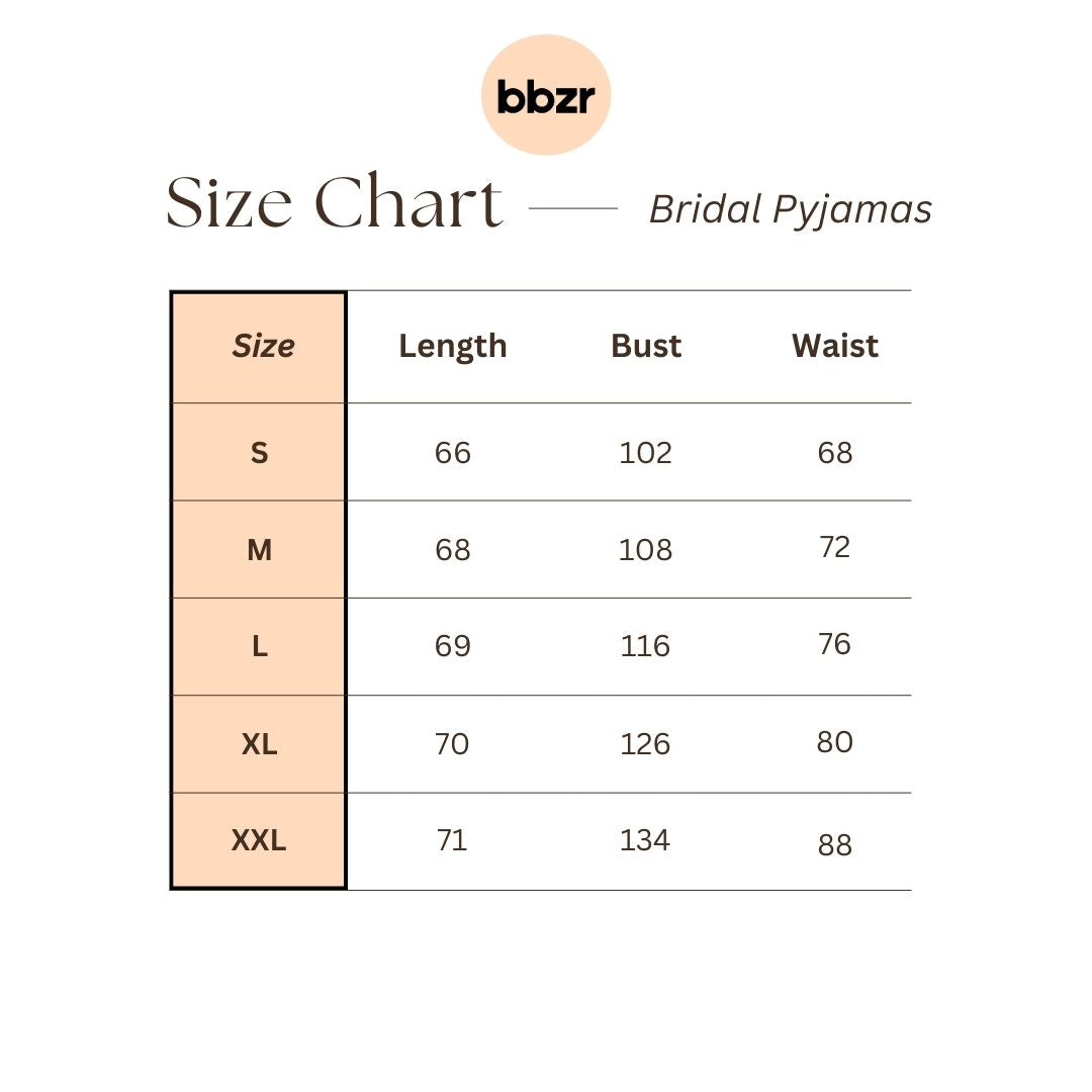 Bridal Short Sleeve Pyjamas