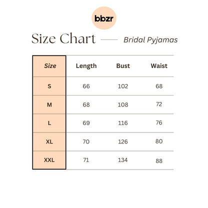 Bridal Short Sleeve Pyjamas