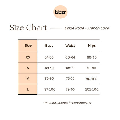 Bride Robe - French Lace