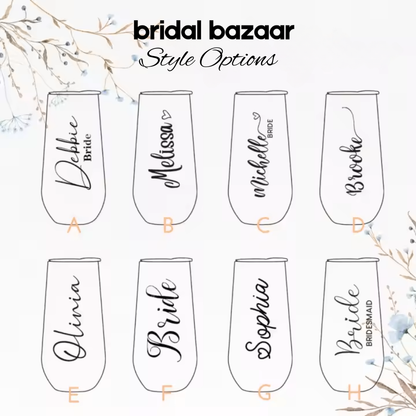 Bridal Tumblers - Personalised