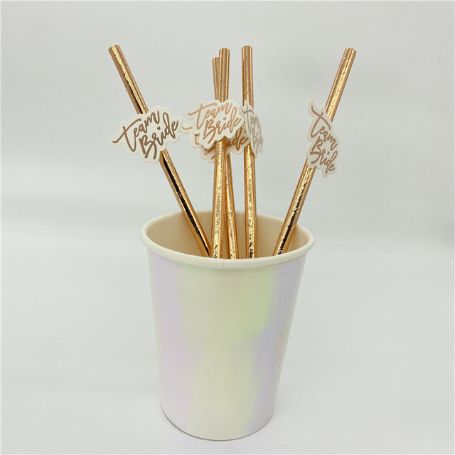 Straws Novelty - Team Bride 10pcs