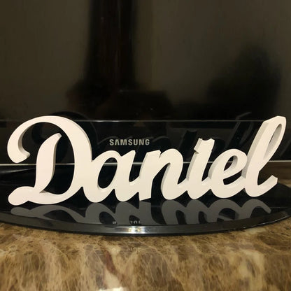 Carved Names 3D - Wedding Table