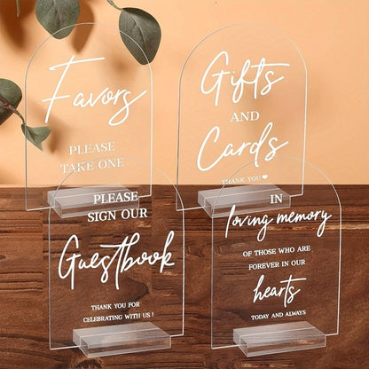 Arch Table Signs - Preprinted