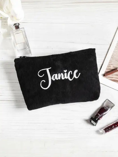 Bridesmaids Gifts - Corduroy Makeup Bag