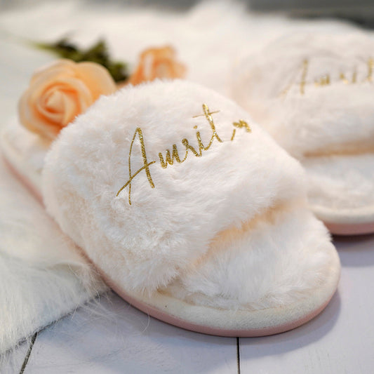 Bridal Slippers - Open Toe