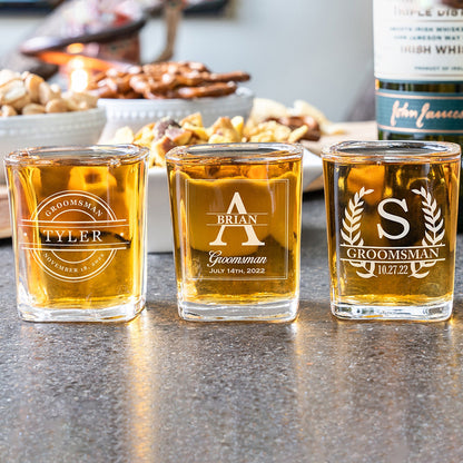Shot Glasses - Groomsmen