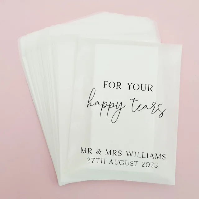 Tissue Packs - Personalised - Bridal Bazaar