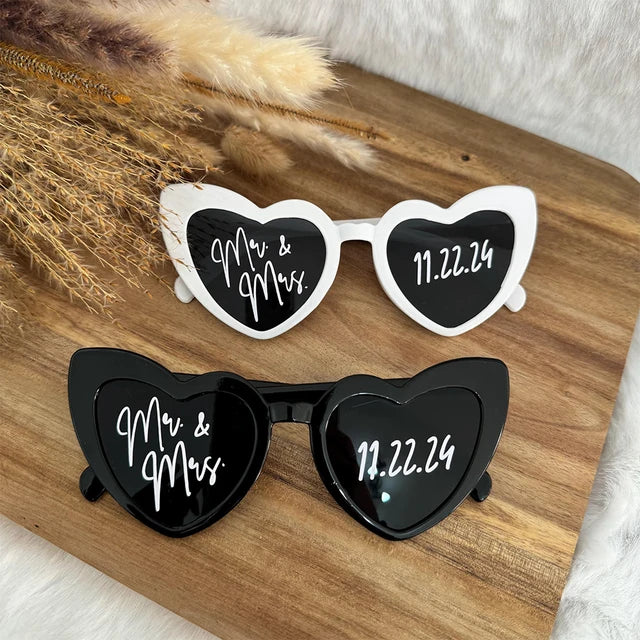 Personalised Heart Sunglasses – Print on Glass