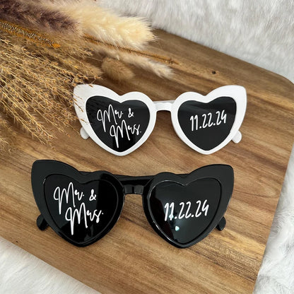 Personalised Heart Sunglasses – Print on Glass