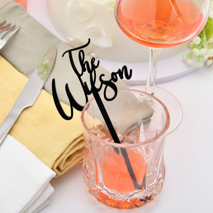 Drink Stirrer - Name Tags ( 10 pcs )
