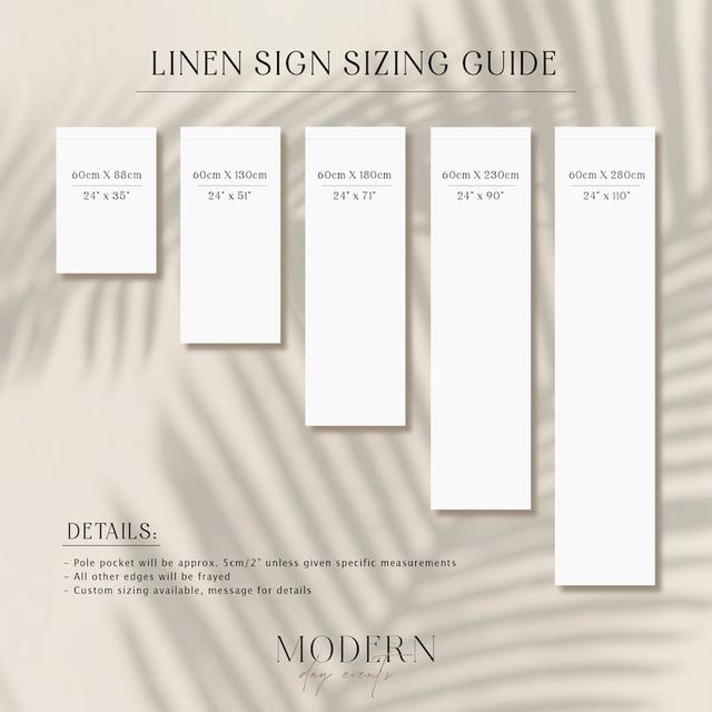 Welcome Sign - Linen