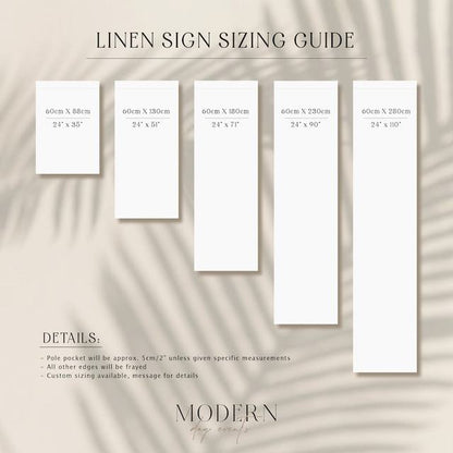 Welcome Sign - Linen