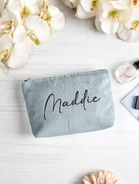 Bridesmaids Gifts - Corduroy Makeup Bag