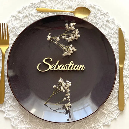 Guest Wooden Laser Cut Place Cards