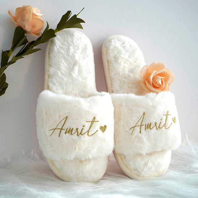 Bridal Slippers - Open Toe