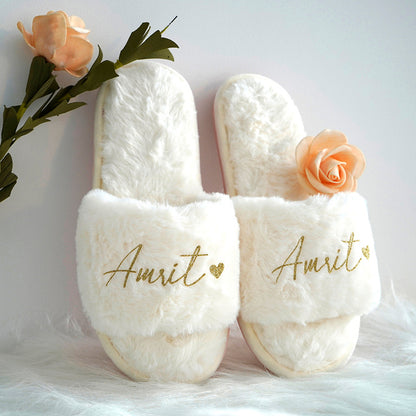 Bridal Slippers - Open Toe