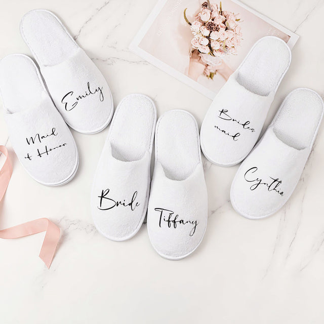 Bridal Slippers - Closed Toe