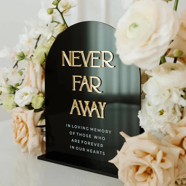 Table Signs Arch  - 3D Preprinted BLACK
