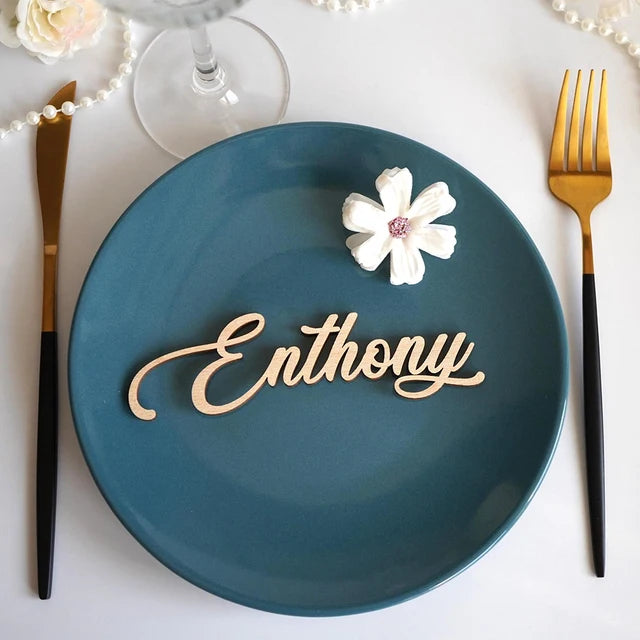 Guest Wooden Laser Cut Place Cards