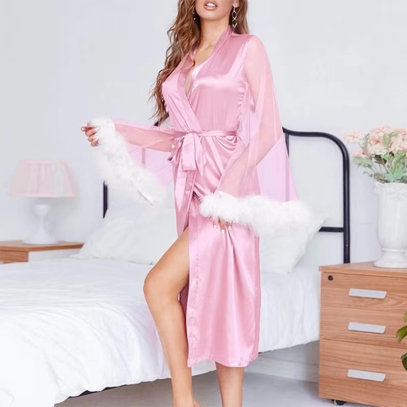 Bride Satin Robes - Coloured