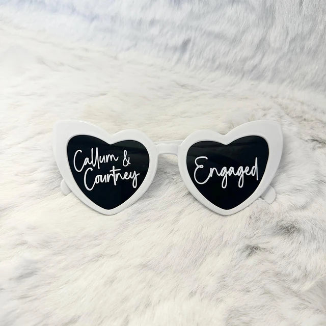 Personalised Heart Sunglasses – Print on Glass