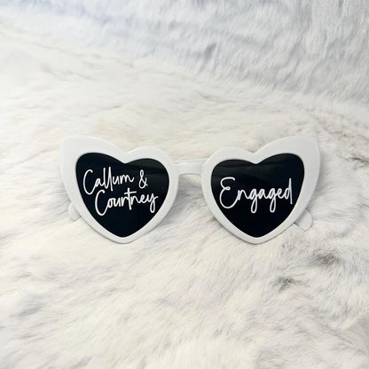 Personalised Heart Sunglasses – Print on Glass