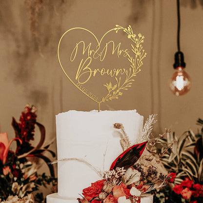 Cake Topper - Rustic