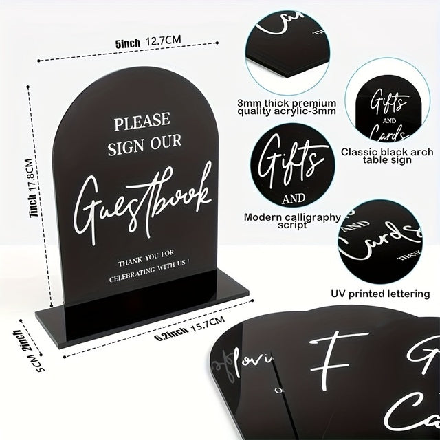 Arch Table Signs - Preprinted