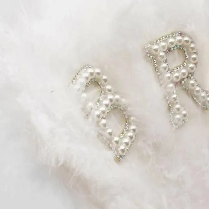 Bride Feather Pearl Fan