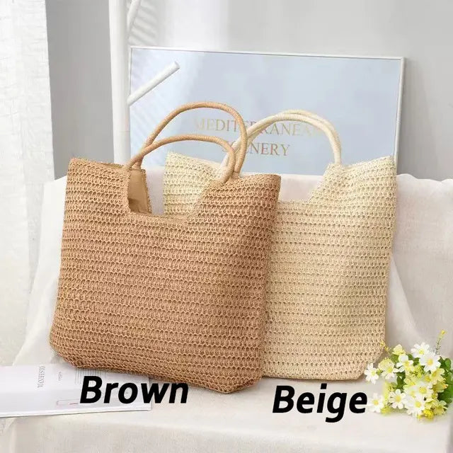 Bridesmaids Gifts - Personalised Straw Tote Bag